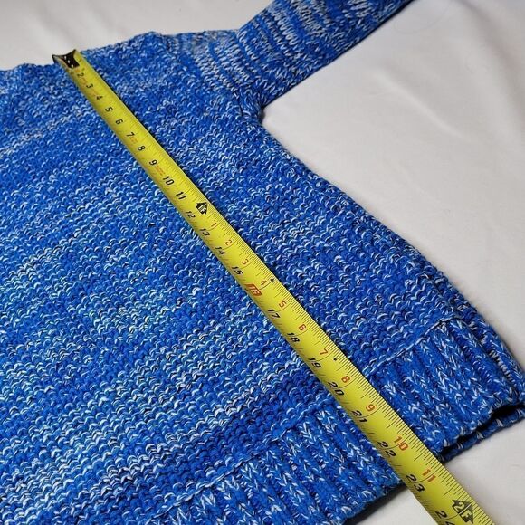 S GAP oversized blue black white crew neck soft cotton sweater SMALL - Picture 3 of 8